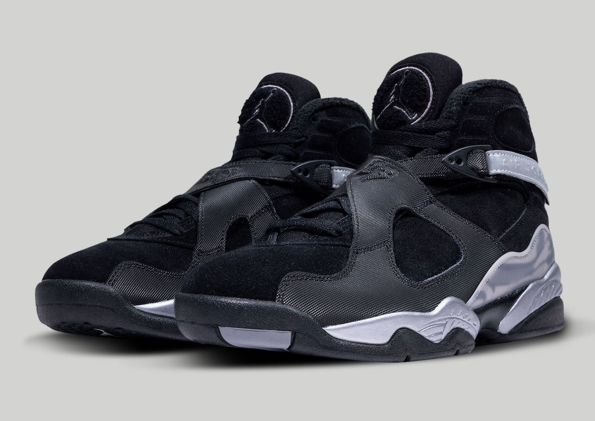 All black jordan 8s online