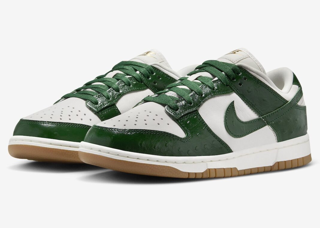 Nike Dunk Low LX Green Ostrich | Hypenewz