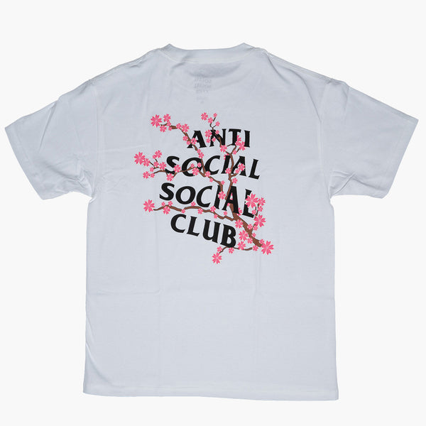 Anti Social Social Club Kkoch Tee Pink Cherry Blossoms Tee White Rückseite