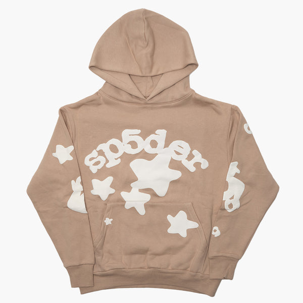 Sp5der Beluga Hoodie Light Brown