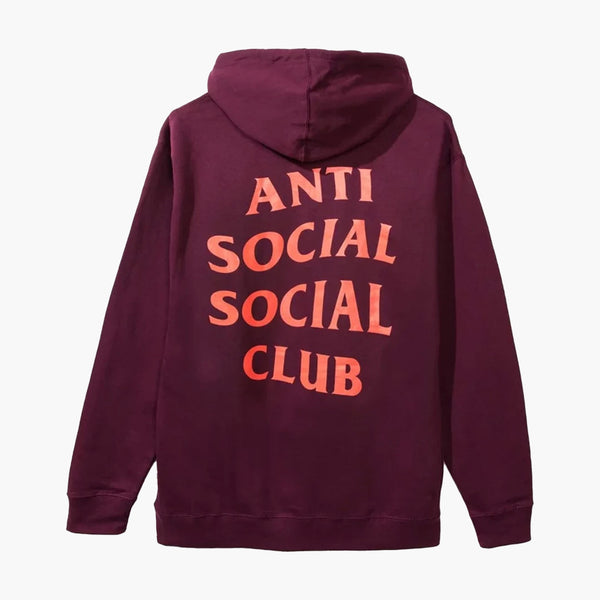 Anti Social Social Club Kkoch Tee Pink Logo Zip Up Hoodie