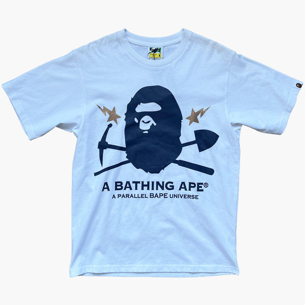 Bape ABC Camo College Relaxed Fit Pocket Tee White