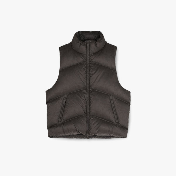 Represent Washed Puffer Gilet Wheat