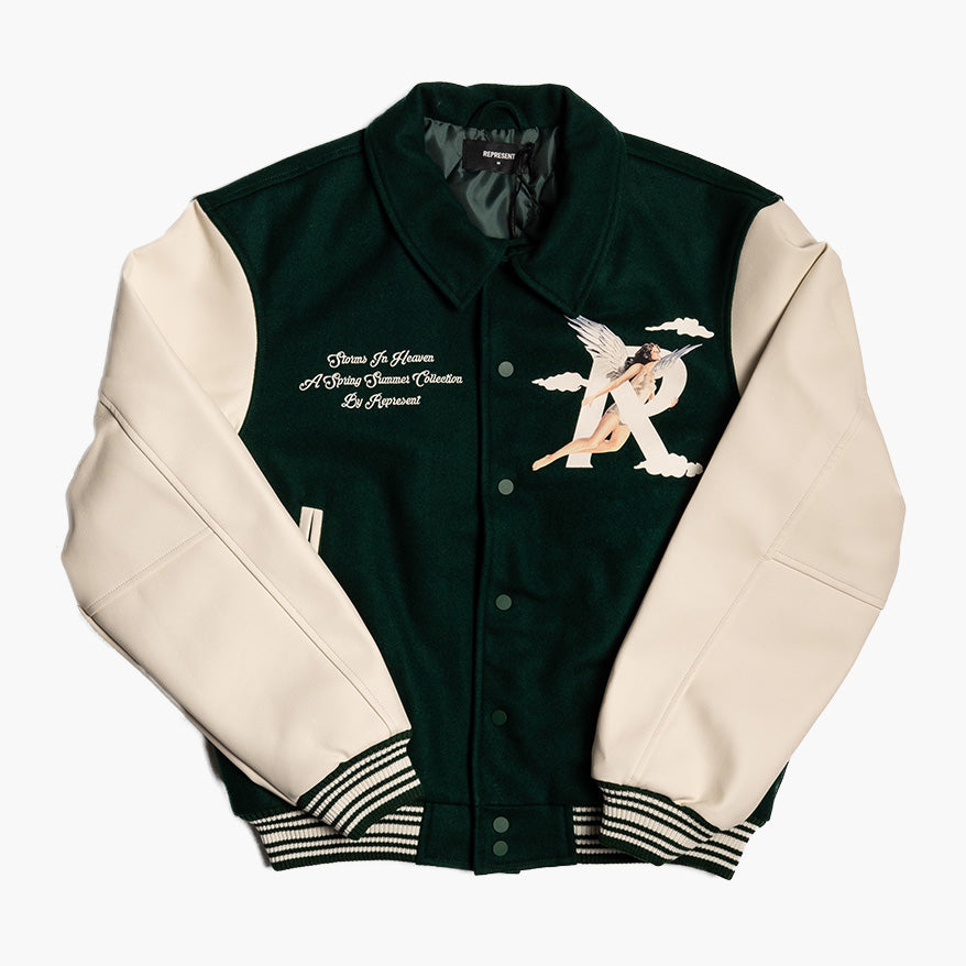 Represent Storm in The Heaven Varsity Jacket