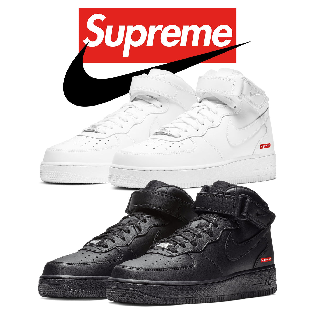 Supreme x Nike Air Force 1 Mid Hypenewz