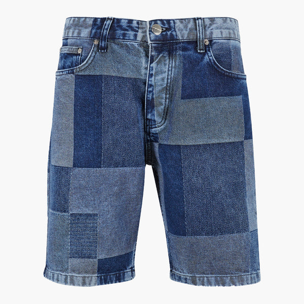 2Y Studios Arto Plaid Shorts Blue