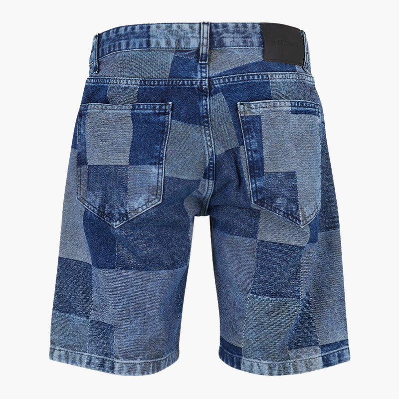 2Y Studios Arto Plaid Shorts Blue