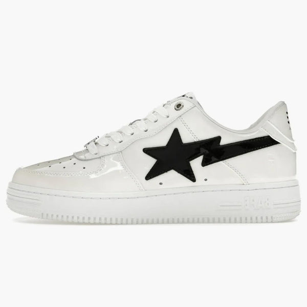 A Bathing Ape Bape Sta #2 White Patent