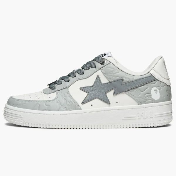 A Bathing Ape Bape Sta #4 Linecamo White Grey