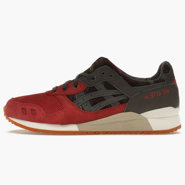 Asics Gel-lyte Iii Og Brisket Red Obsidian Grey