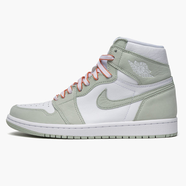 Women's Air Jordan 1 Mid Surfaces in Lucky Green and Aquatone