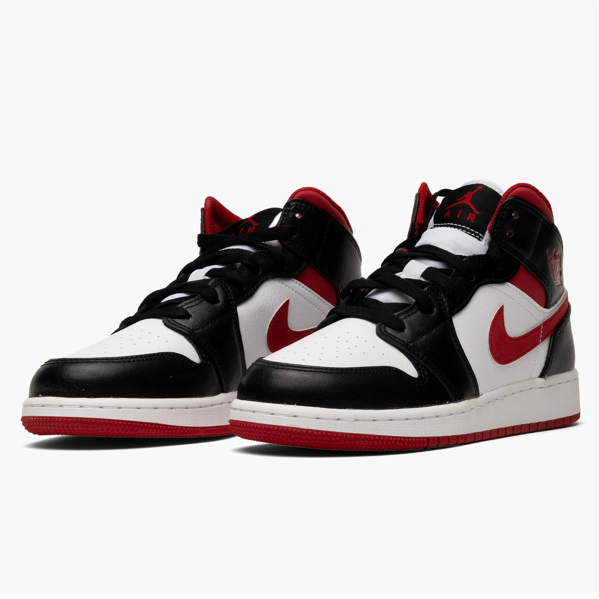 Air Jordan 1 Mid Gym Red Black White GS