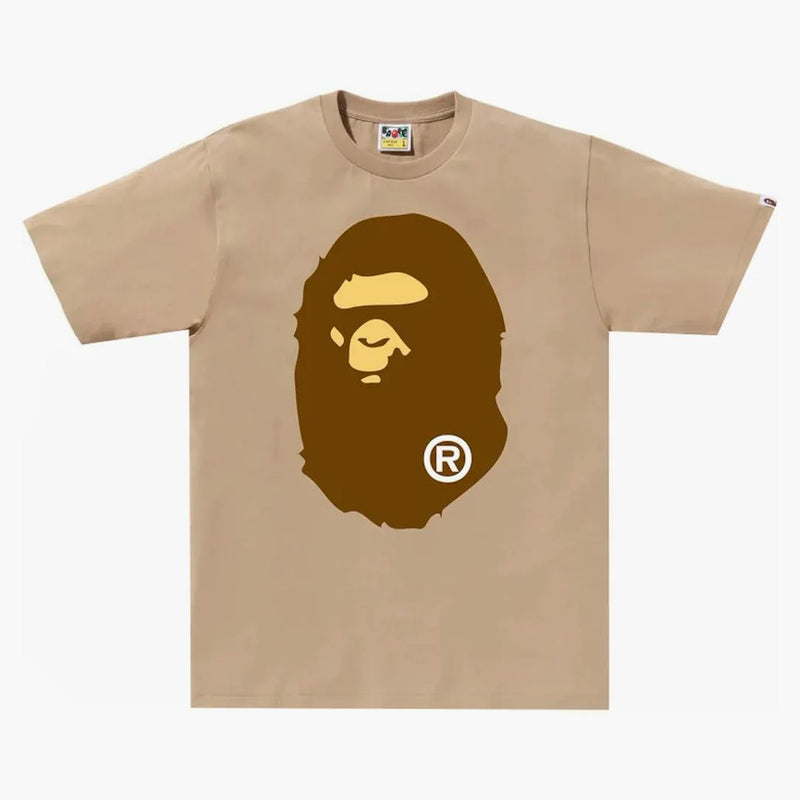 Bape Big Ape Head Tee Beige