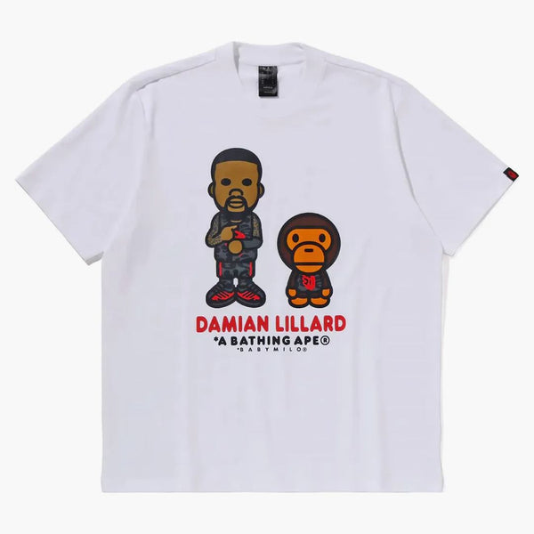 Bape X Adidas Dame Baby Milo Tee White