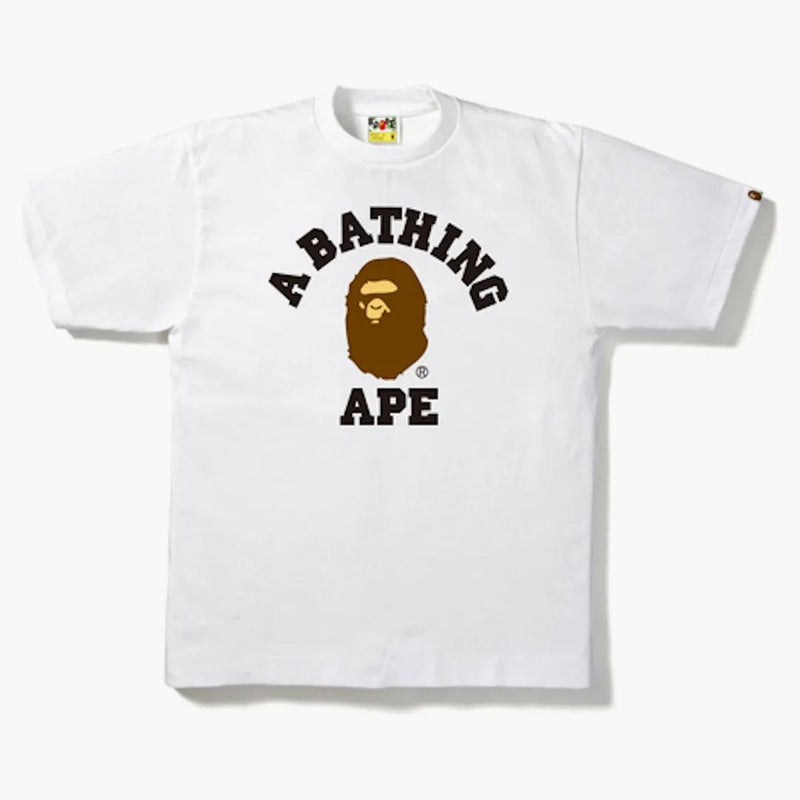 Bape College Tee White