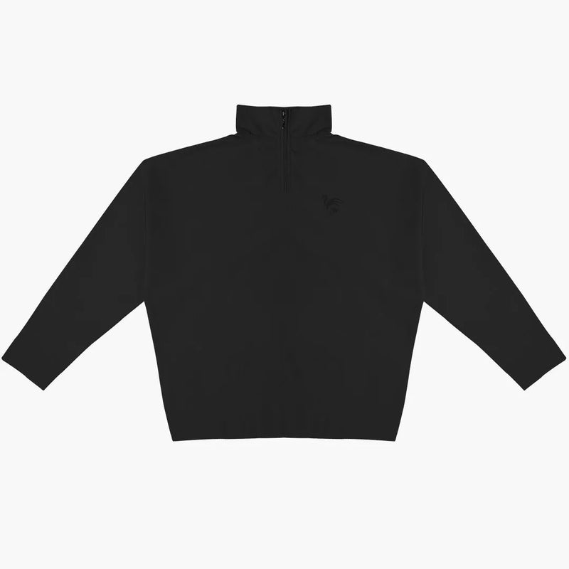 Barbeux Nylon Halfzip Black