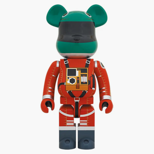 Bearbrick 2001: A Space Odyssey Space Suit Green Helmet & Orange Suit 1000%