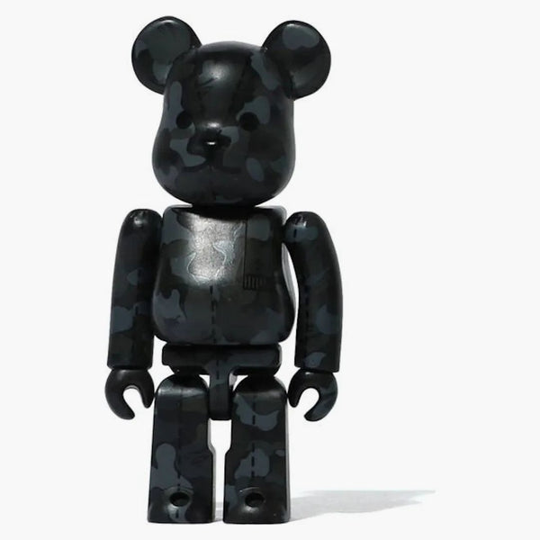 Bearbrick A Bathing Ape 28th Anniversary Camo #1 100% Black/grey