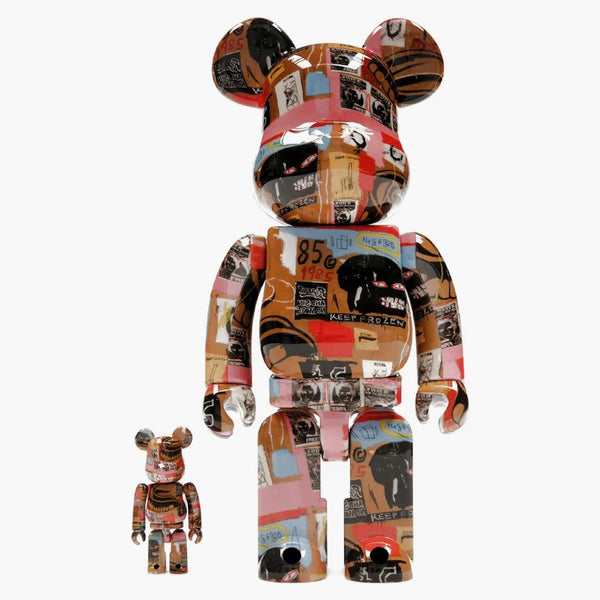 Bearbrick Andy Warhol X Jean-michel Basquiat #2 100% & 400% Set