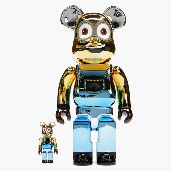 Bearbrick Dave 100% & 400% Set Chrome Ver.