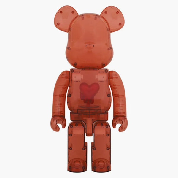 Bearbrick Emotionally Unavailable Clear Red Heart 1000%