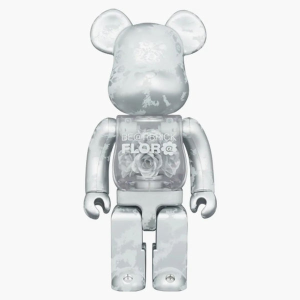 Bearbrick Flora (flower) 400% Silver