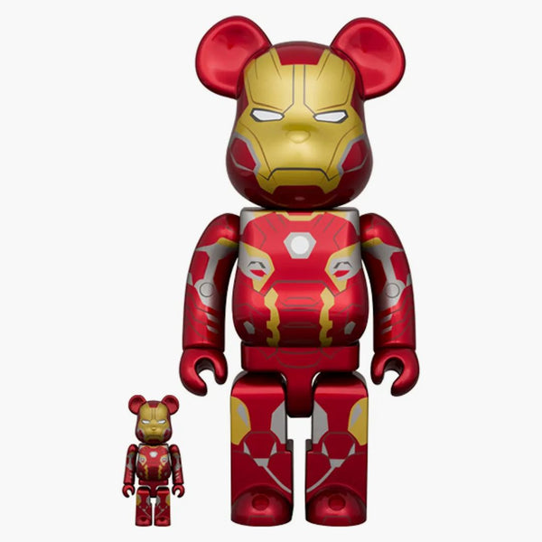 Bearbrick Iron Man Mark 45 100% & 400% Set