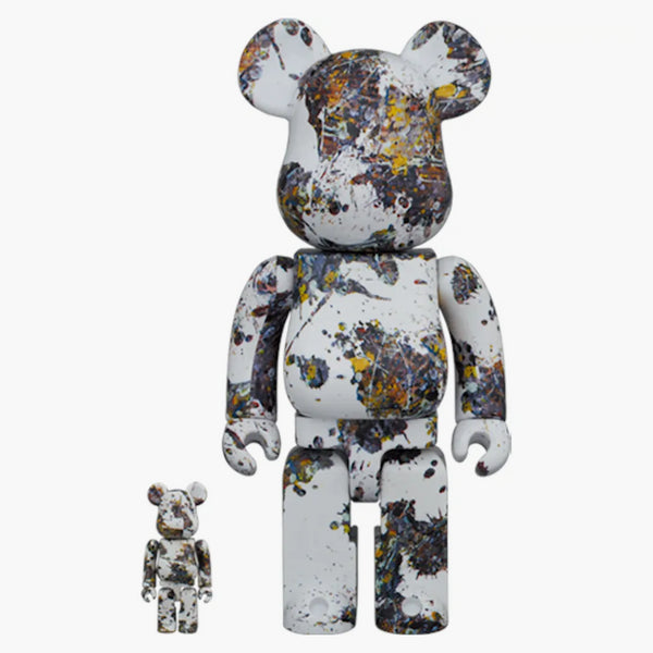 Bearbrick Jackson Pollock Studio (splash) 100% & 400% Set