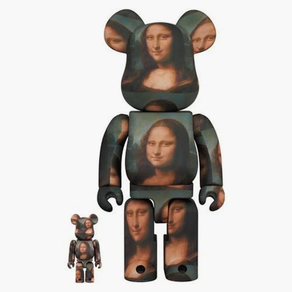 Bearbrick Leonardo De Vinci Mona Lisa 100% & 400% Set