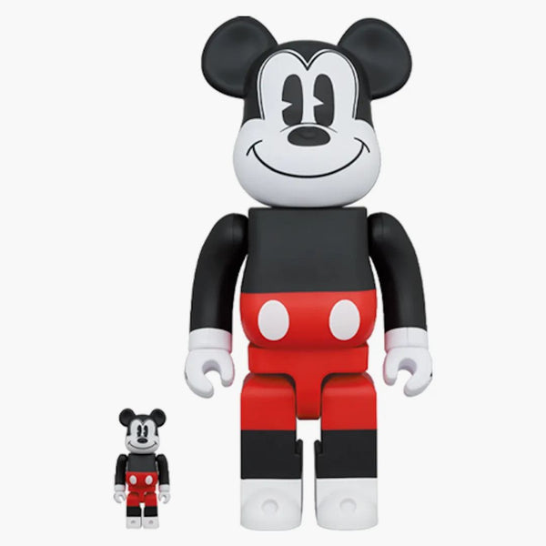 Bearbrick Mickey Mouse 2020 100% & 400% Set R&w Ver.