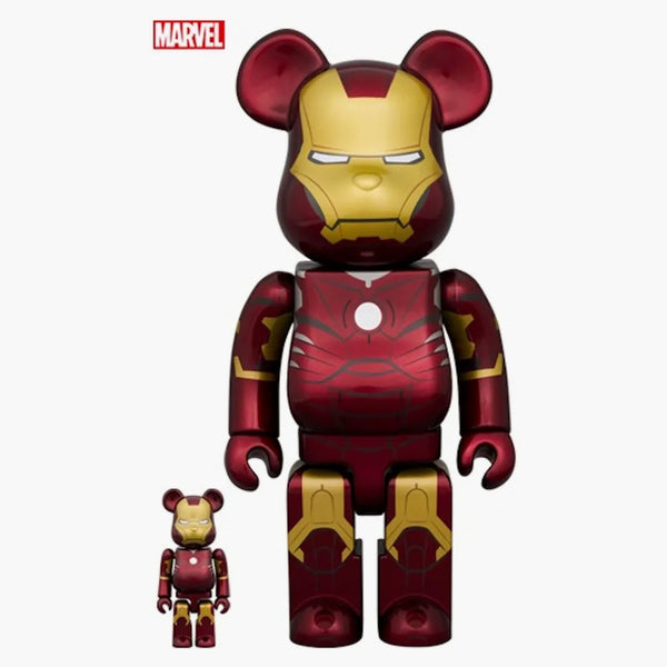 Bearbrick Marvel The Infinity Saga Iron Man Mark Iii 100% & 400% Set