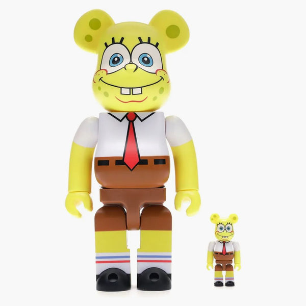 Bearbrick Spongebob 100% & 400% Set Yellow