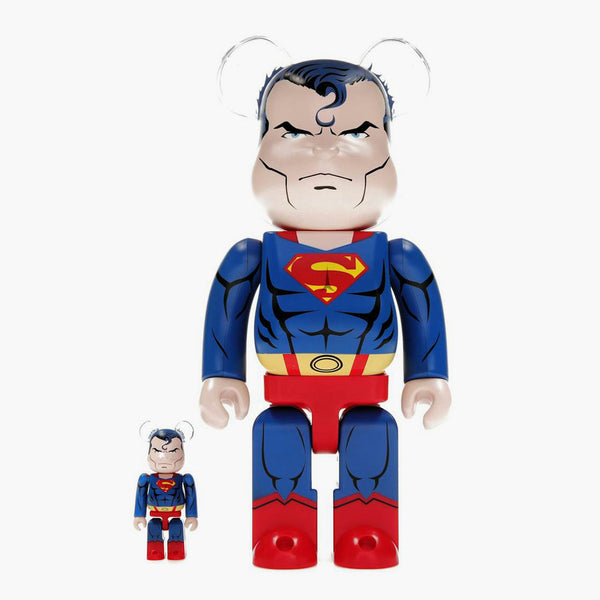 Bearbrick Superman Hush 100% + 400% set