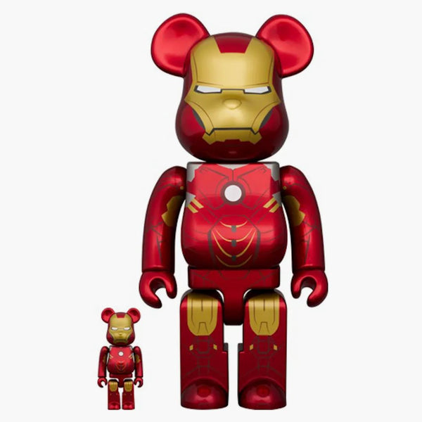 Bearbrick The Infinity Saga Iron Man Mark Iv 100% & 400% Set