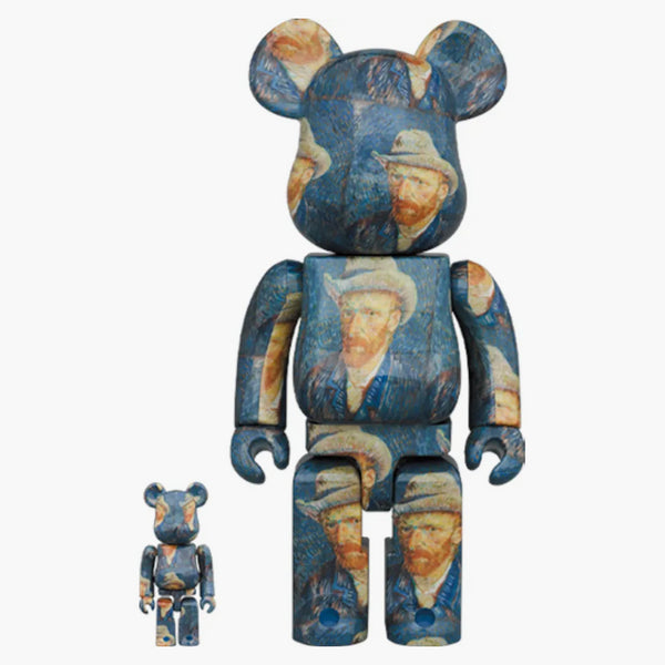 Bearbrick Van Gogh Museum Self Portrait 100% & 400% Set