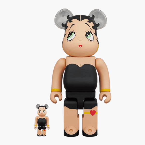 Bearbrick Betty Boop Black 100% + 400% set