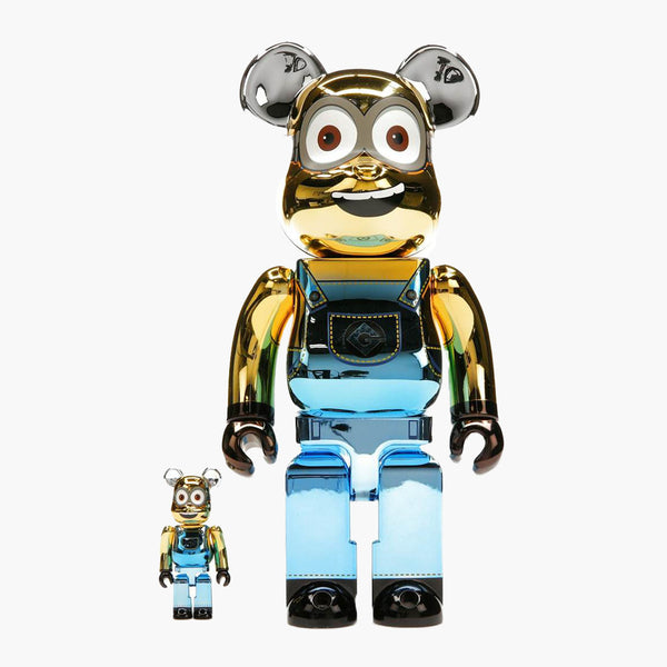 Bearbrick Dave Chrome 100% + 400% zestaw