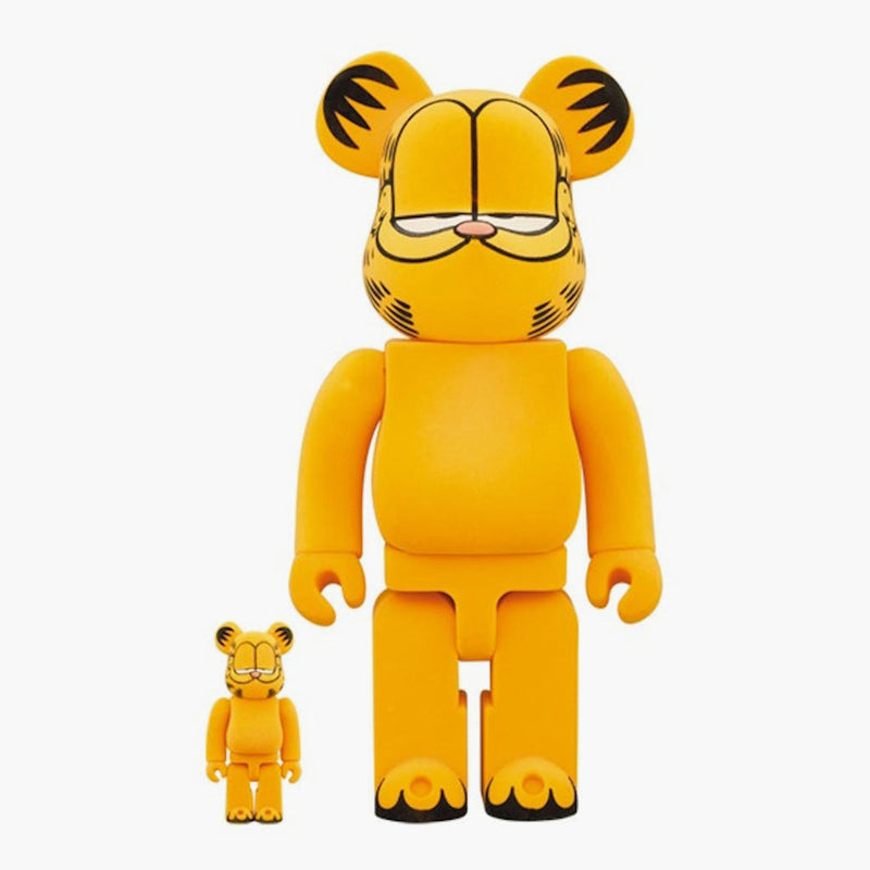 Bearbrick Garfield Flocky 100% + 400% Set