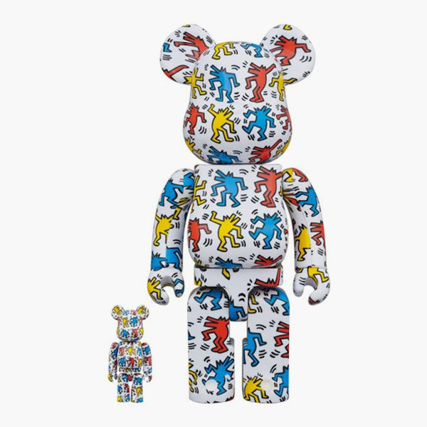 Bearbrick Keith Haring #9 100% + 400% zestaw