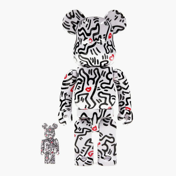 Bearbrick Keith Haring #8 100% + 400% zestaw