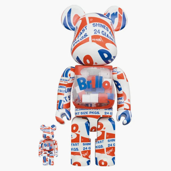 Bearbrick X Andy Warhol Brillo (2022) 100% & 400% Set