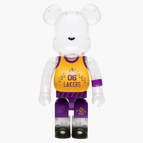 Bearbrick X Bodega X Nba Worldwide Respect Los Angeles Lakers 1000%