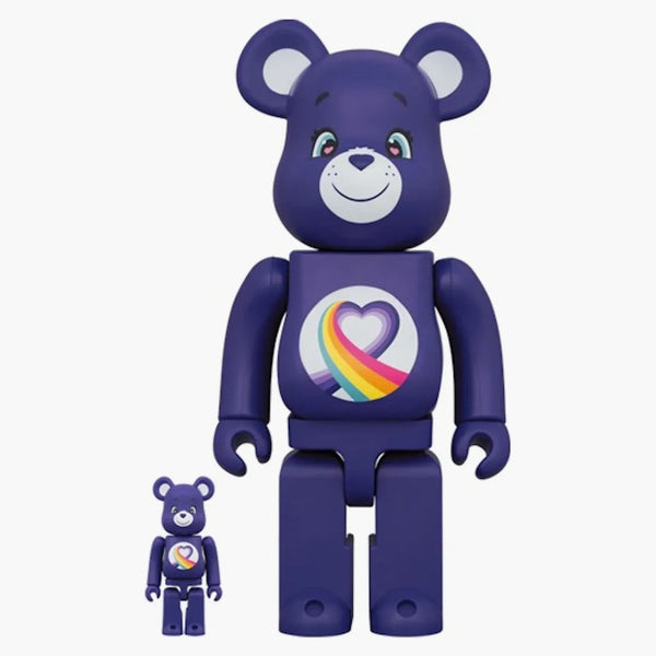 Bearbrick X Care Bears Rainbow Heart Bear 100% & 400% Set