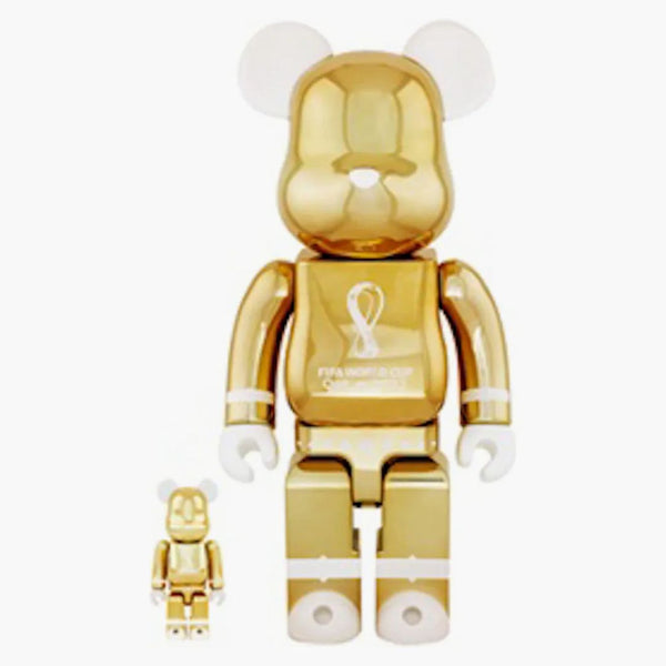 Bearbrick X Fifa World Cup Qatar 2022 100% & 400% Set Gold