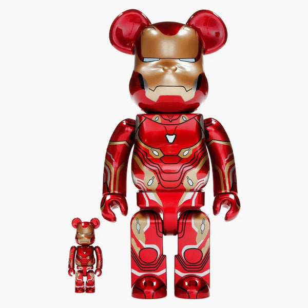 Bearbrick X Marvel Iron Man Mark 50 100% & 400% Set