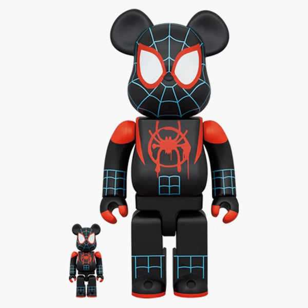 Bearbrick X Marvel Spider-man: Into The Spider-verse Miles Morales 100% & 400% Set