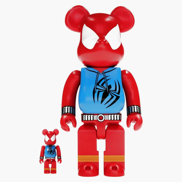 Bearbrick X Marvel Spider-man Scarlet Spider 100% & 400% Set