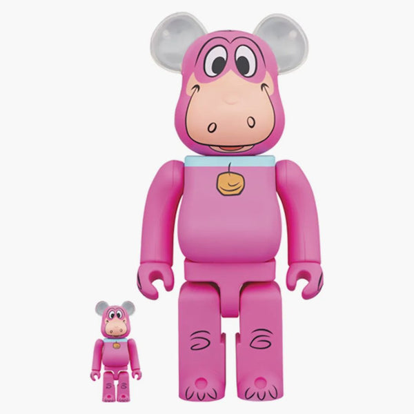 Bearbrick X The Flintstones Dino 100% & 400% Set Pink