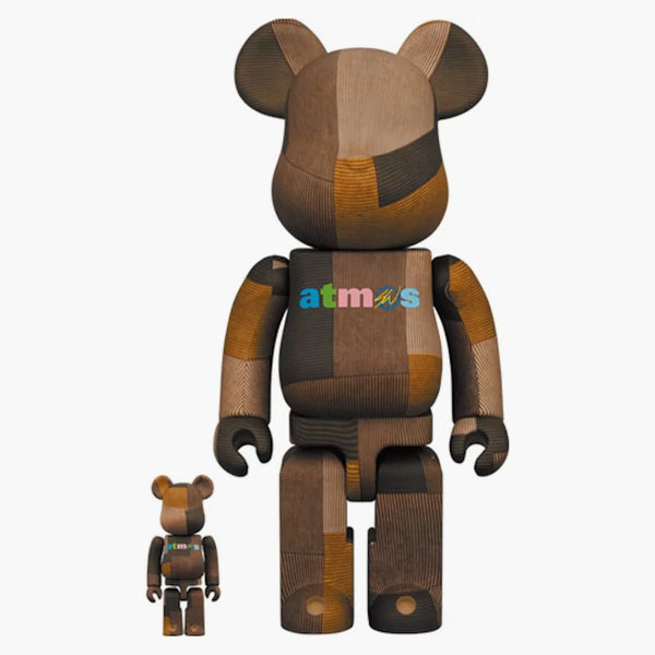 Bearbrick X Atmos X Sean Wotherspoon 100% & 400% Set Brown