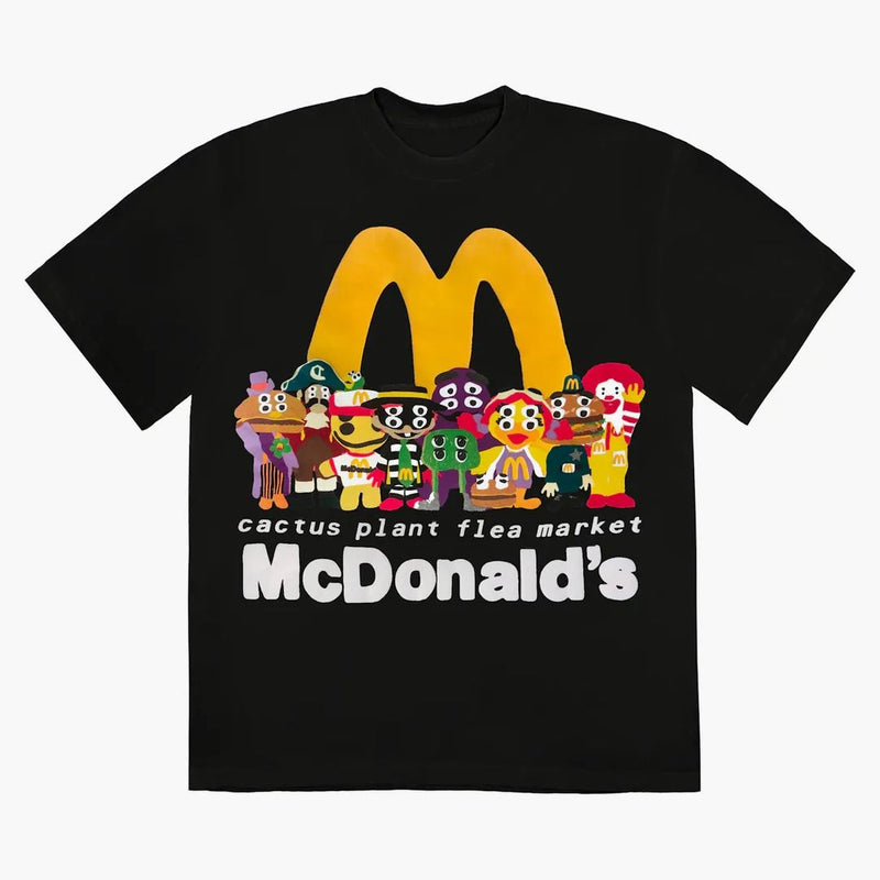 Cactus Plant Flea Market X Mcdonald's Cactus Buddy! And Friends T-shirt Black